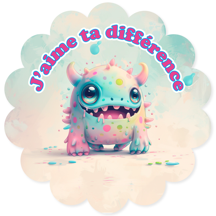 Lot d'autocollants - J'aime ta différence