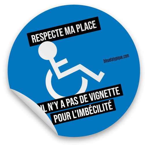 Lot d'autocollants pour véhicule - Il n'y a pas de vignette pour l'imbécilité