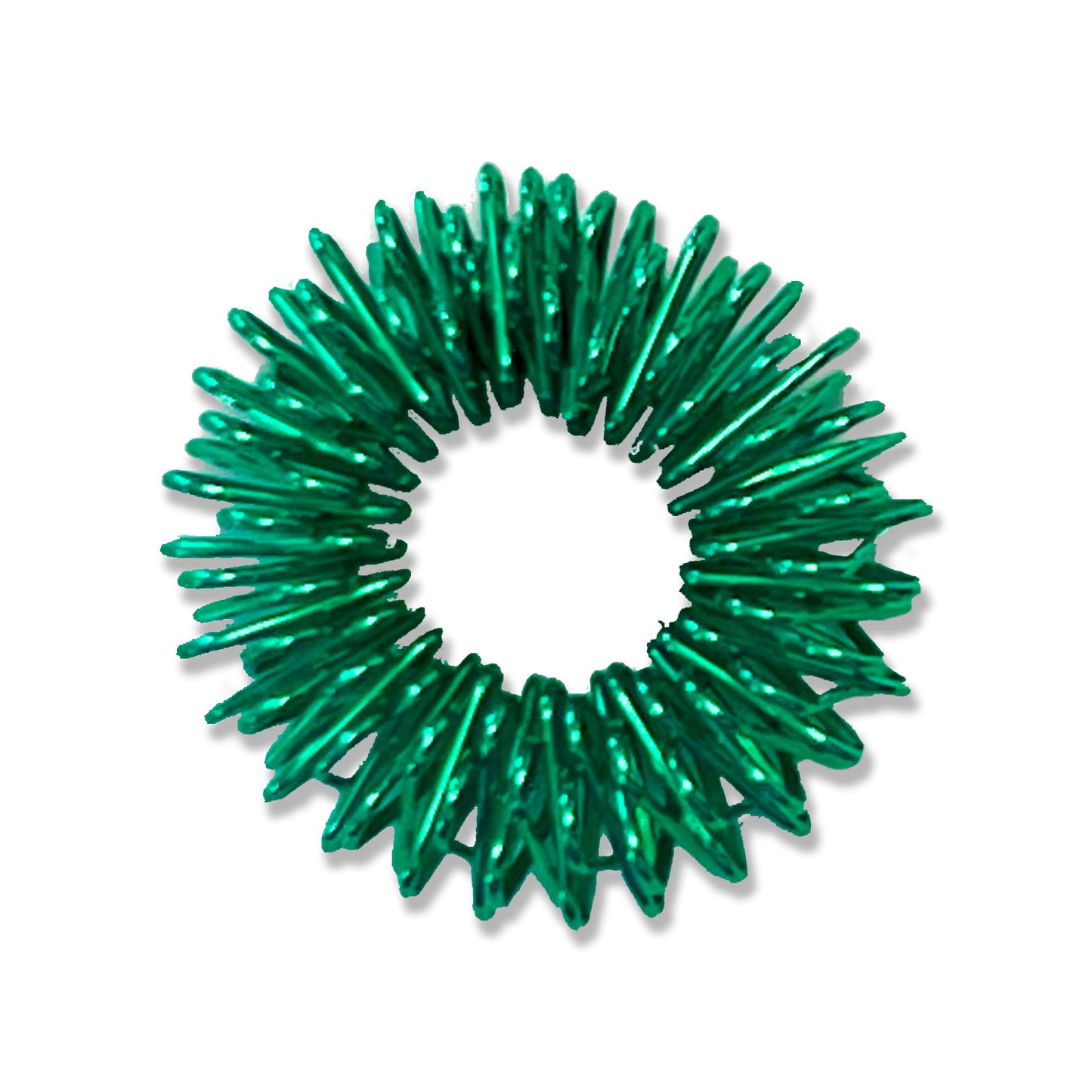 Lot de Bagues sensorielles en métal (vert)