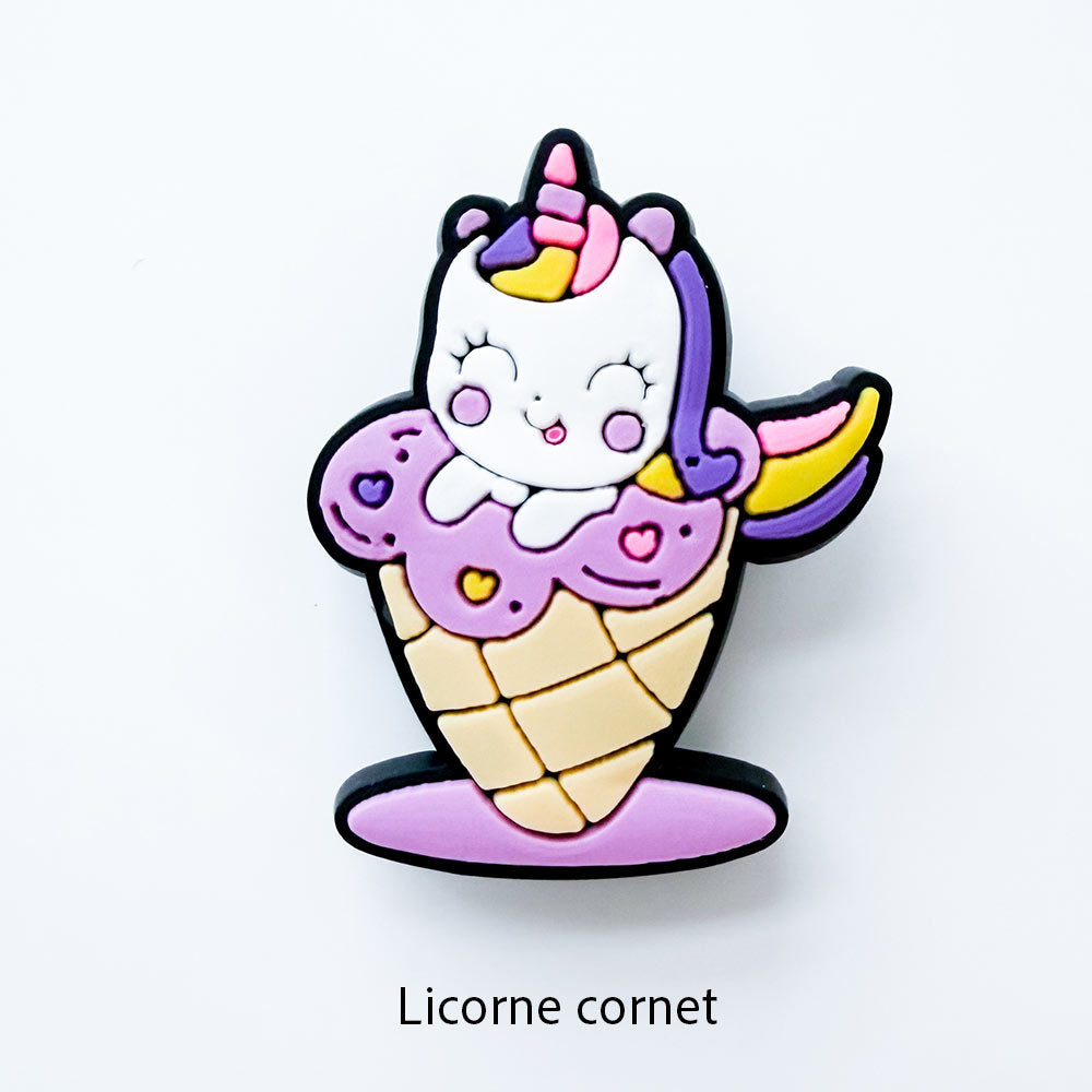 Sac et 3 breloques licorne au choix
