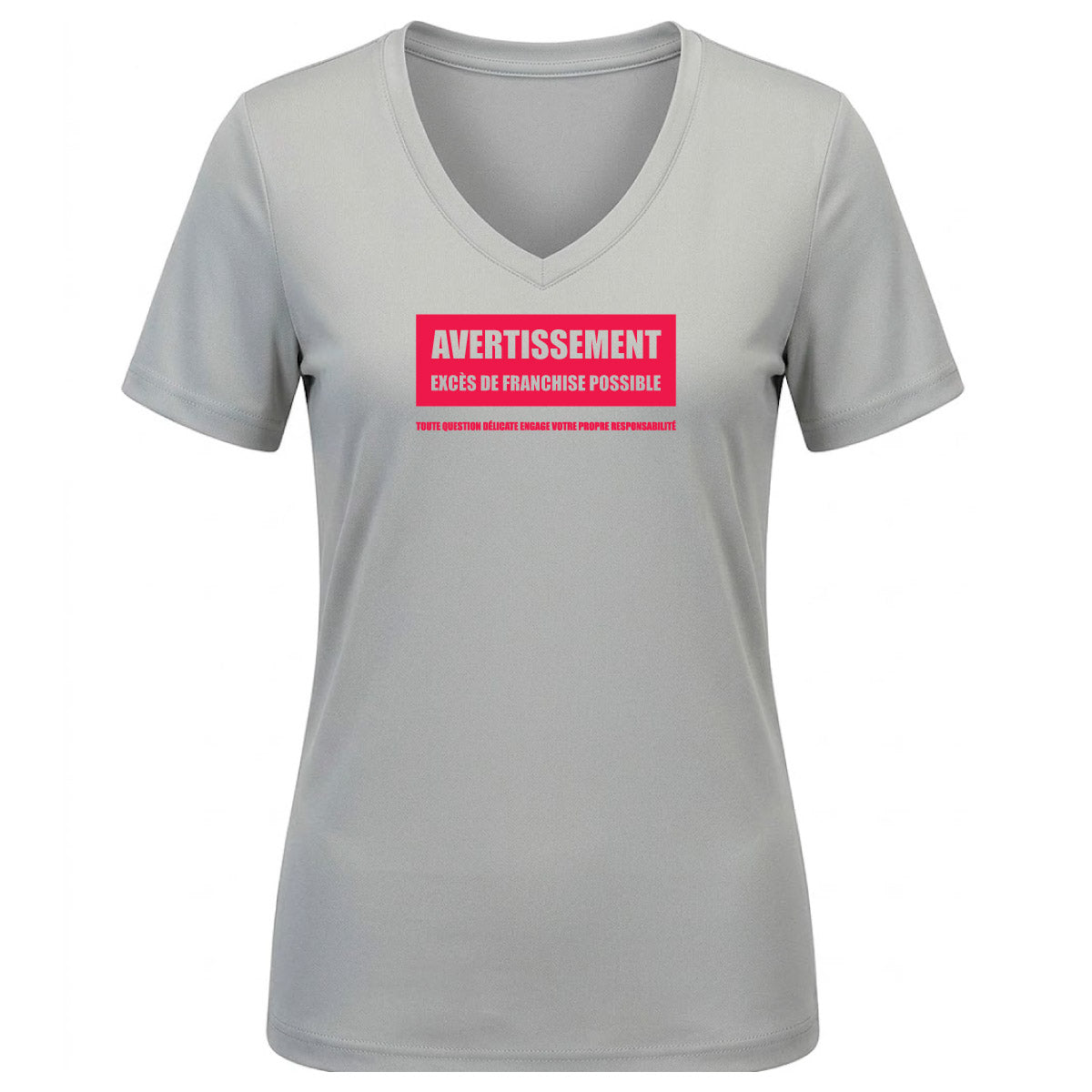 Tissu sport - Col V - Avertissement franchise