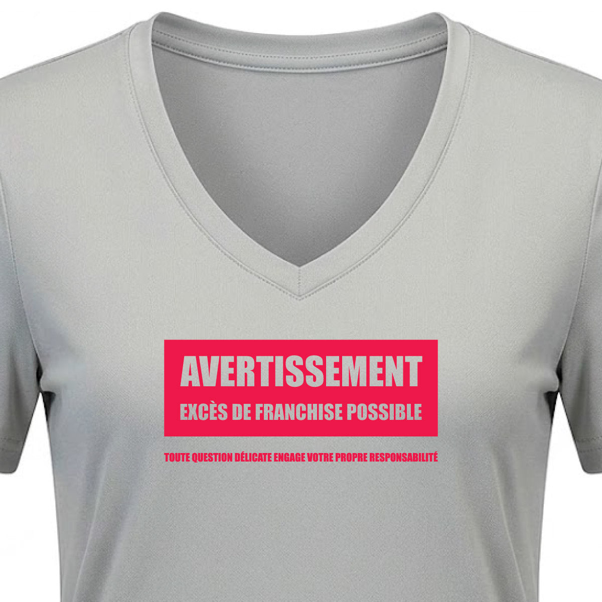 Tissu sport - Col V - Avertissement franchise