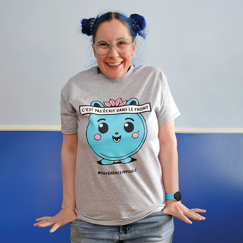 T-shirt Unisexe - C'est pas écrit dans le front