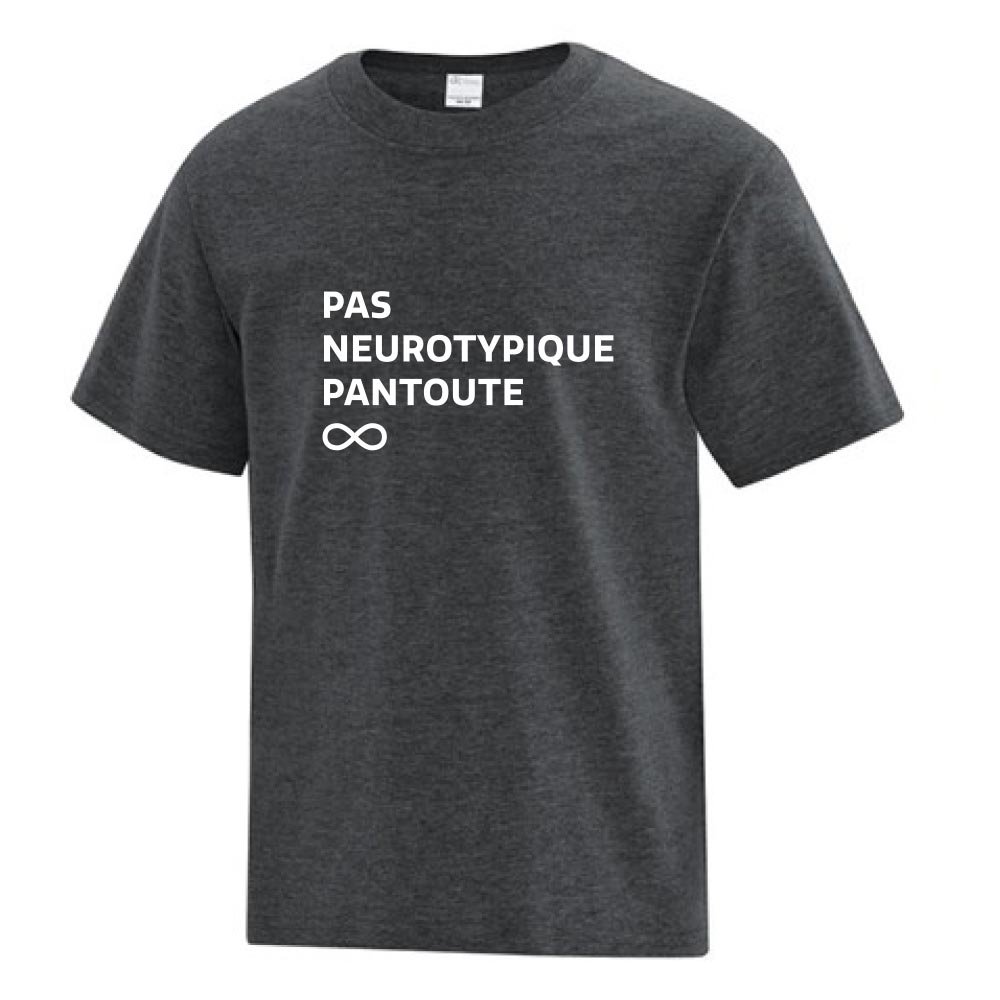 T-shirt pour enfant - Pas neurotypique pantoute (gris)