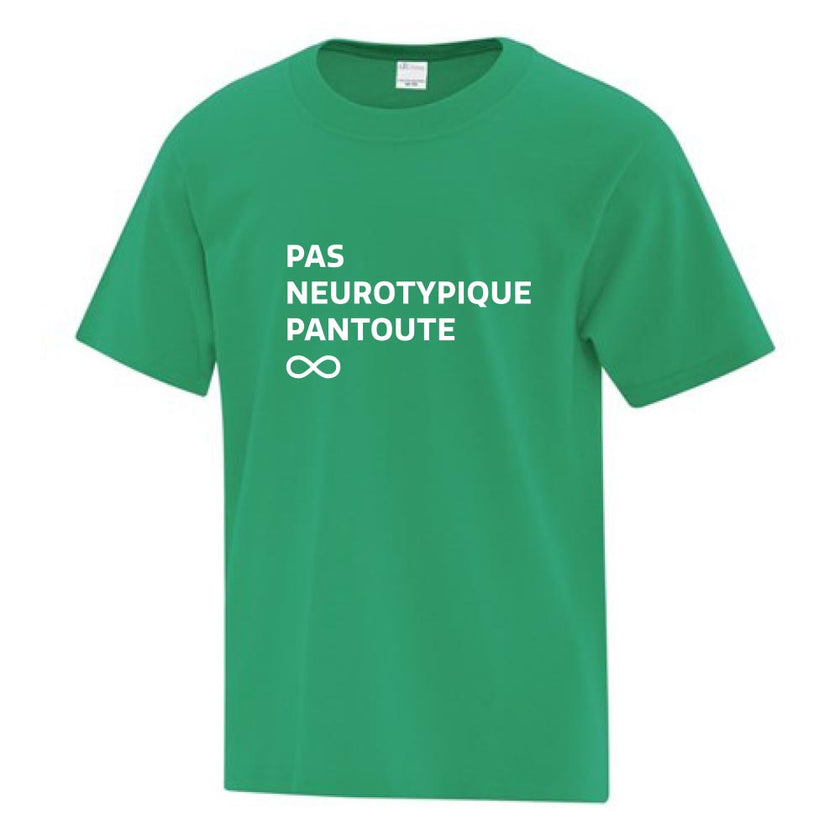 T-shirt pour enfant - Pas neurotypique pantoute (vert)