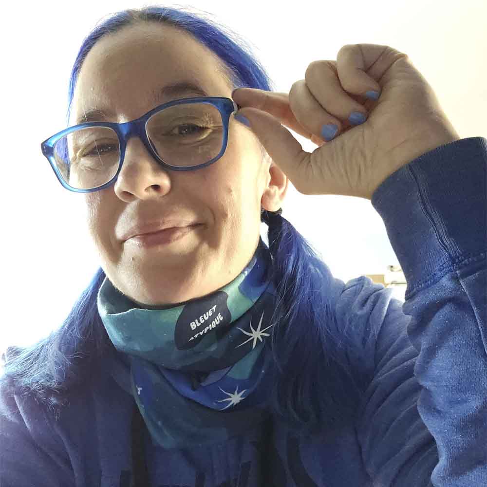 Foulard en tube - Astronaute - Bleuet atypique