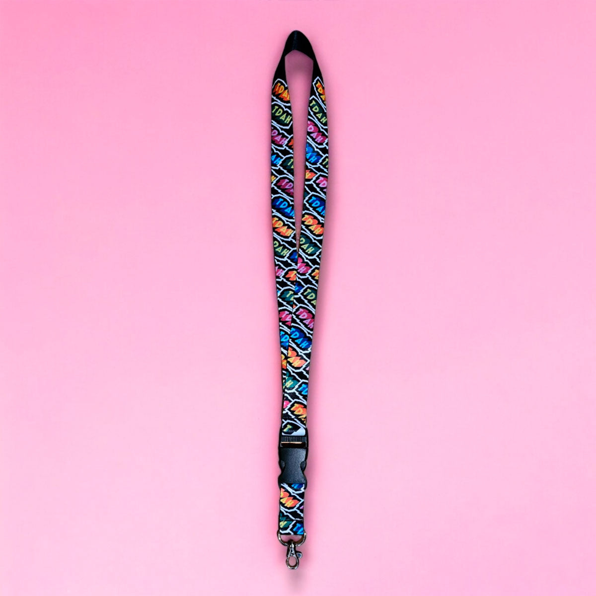 Lanière cordon de cou pour clés ou cocarde - TDAH