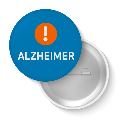 Lot de badges - Alzheimer