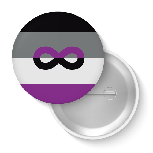 Lot de badges - Asexuel + Neurodiversité