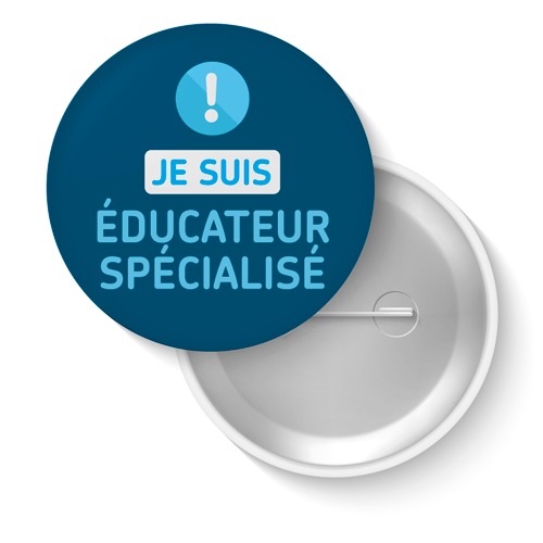 Lot de badges - Éducateur spécialisé