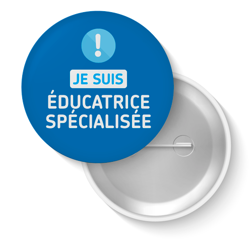 Lot de badges - Éducatrice spécialisée
