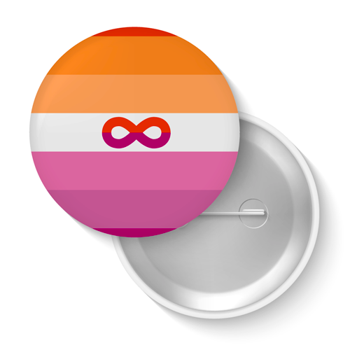 Lot de badges - Lesbienne + Neurodiversité