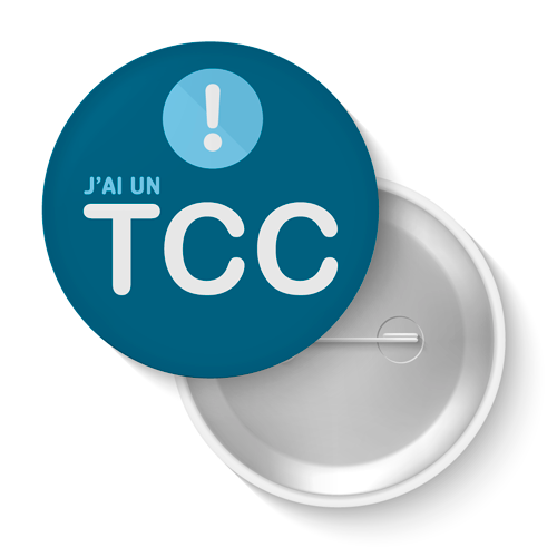 Lot de badges - J'ai un TCC