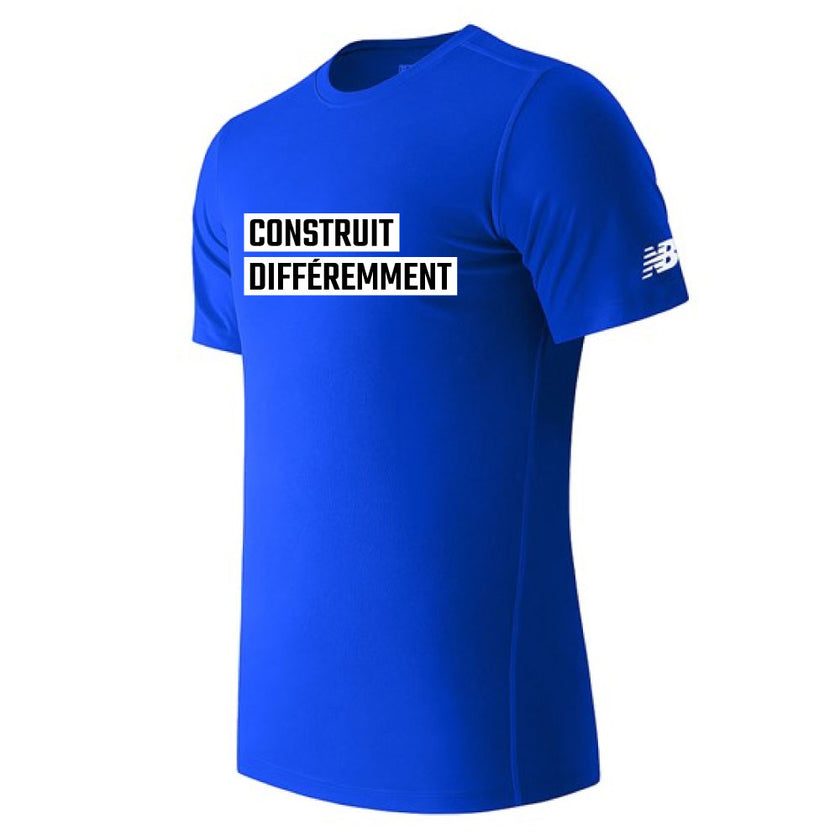 T-shirt NB sport homme - Construit différemment (bleu royal)
