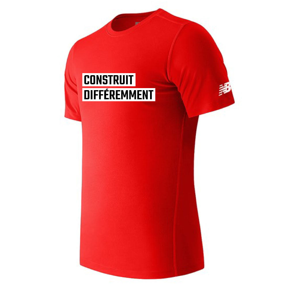 T-shirt NB sport homme - Construit différemment (rouge)