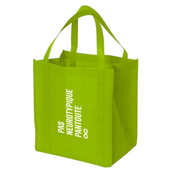 Sacs écologiques - Pas neurotypique pantoute (lime)