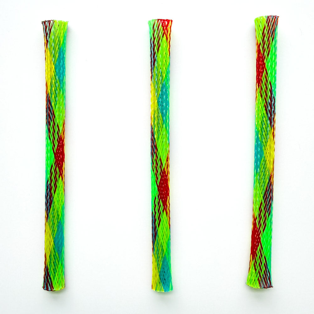3 tubes è doigts en nylon (vert-rouge)