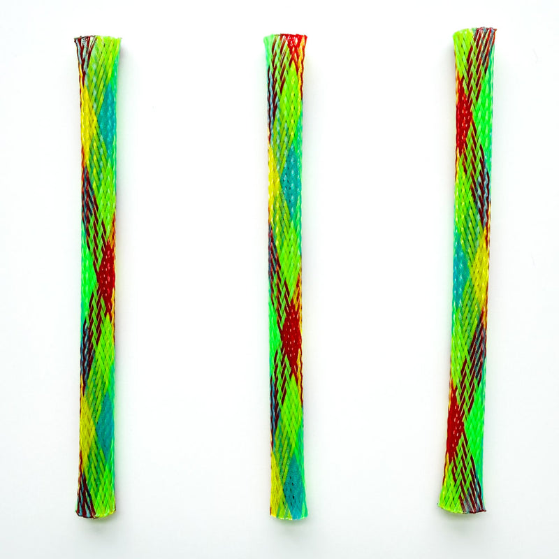 3 tubes è doigts en nylon (vert-rouge)