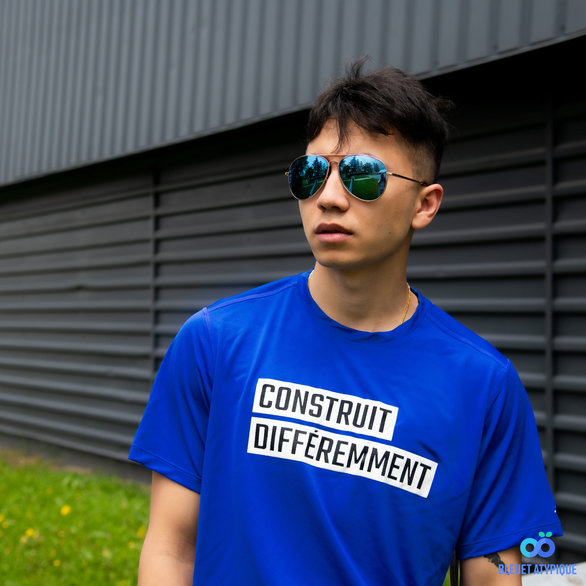 T-shirt NB sport homme - Construit différemment (bleu royal)