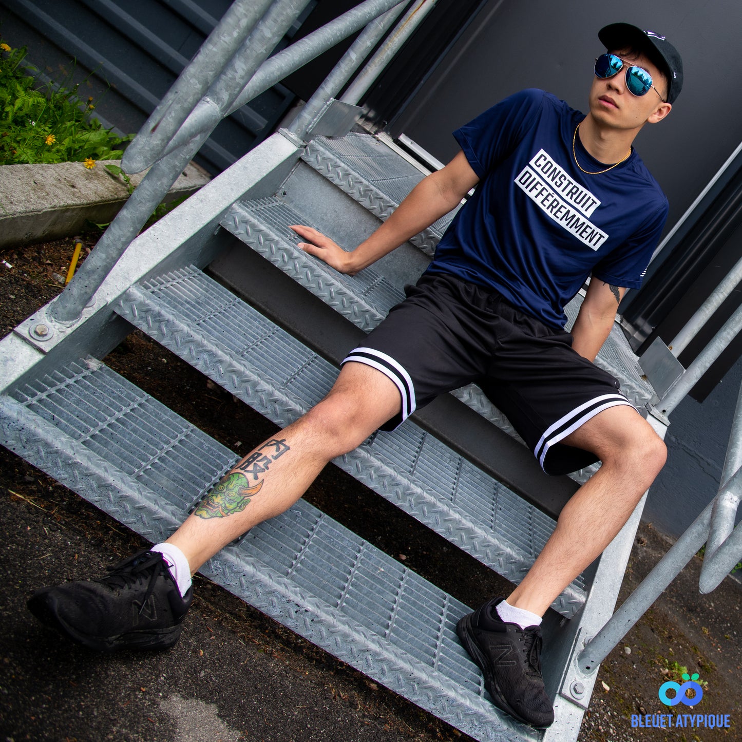 T-shirt NB sport homme - Construit différemment (marine)