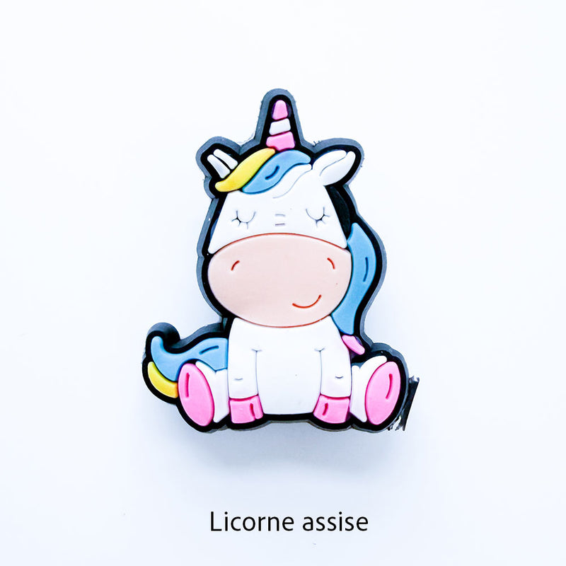 1 breloque licorne au choix (pin pour Crocs)