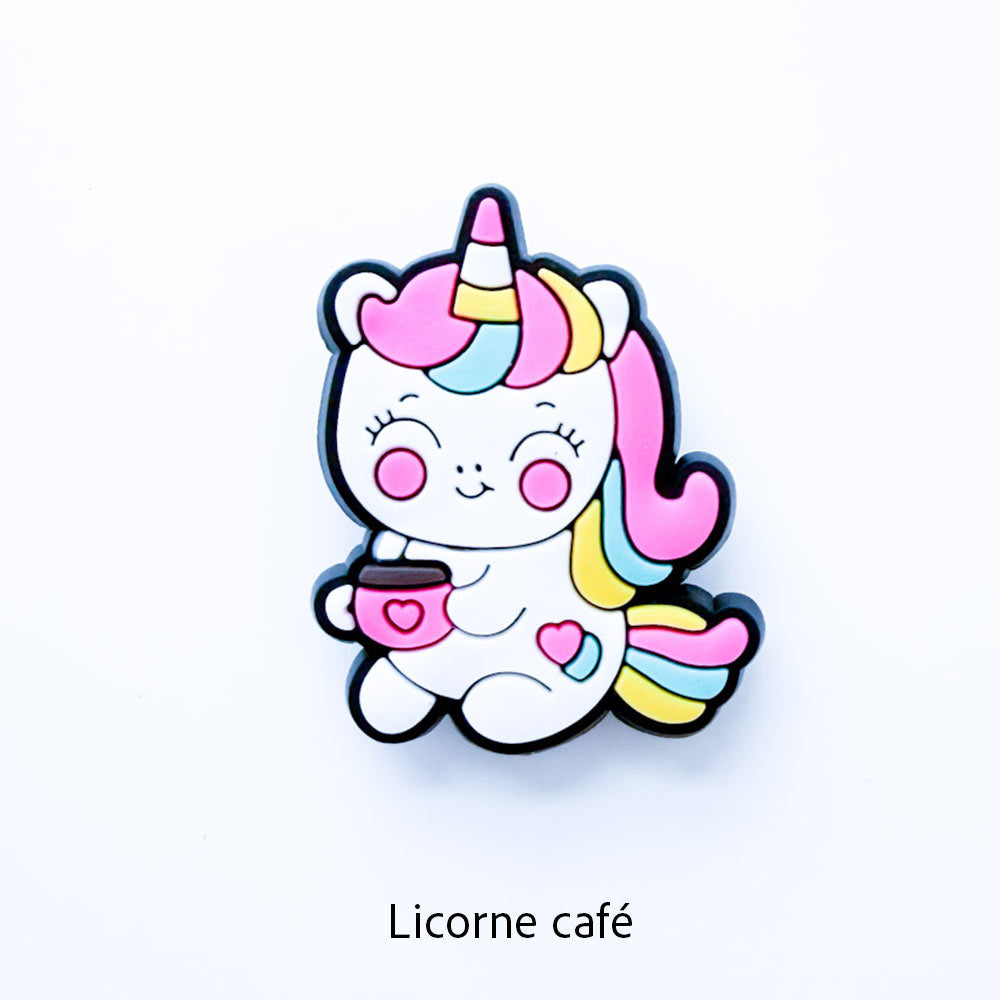 Sac et 3 breloques licorne au choix