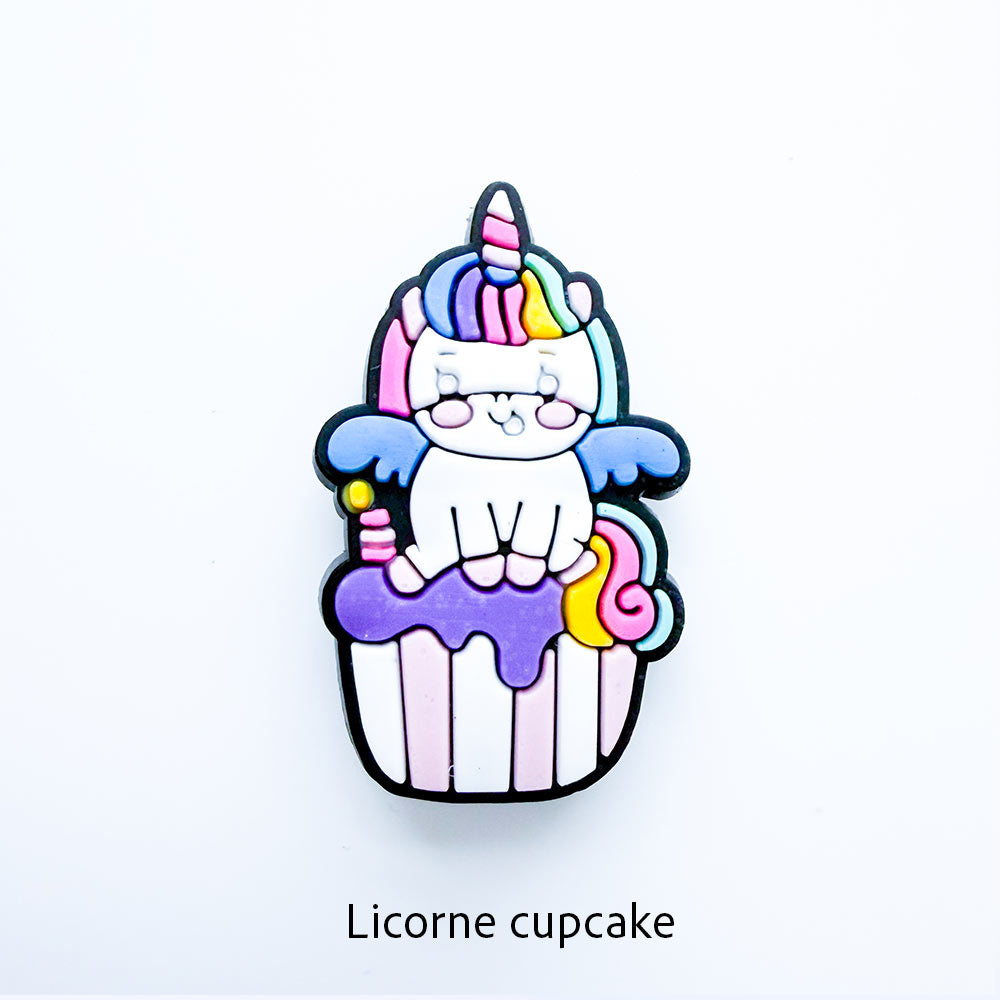 Sac et 3 breloques licorne au choix