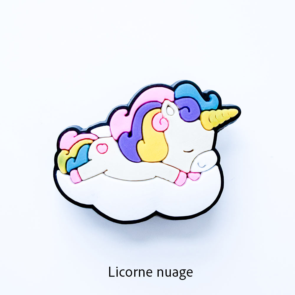1 breloque licorne au choix (pin pour Crocs)