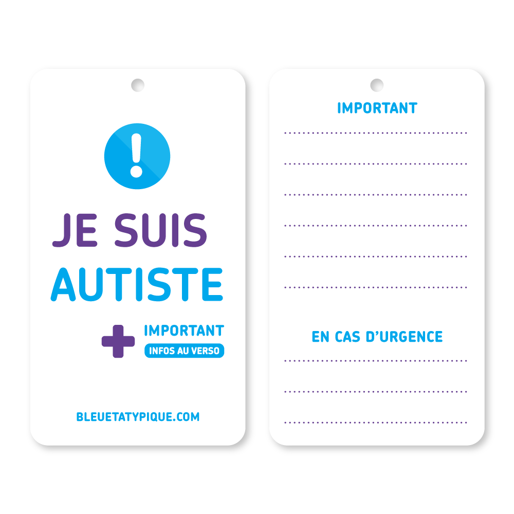 Carte ID urgence – Autisme