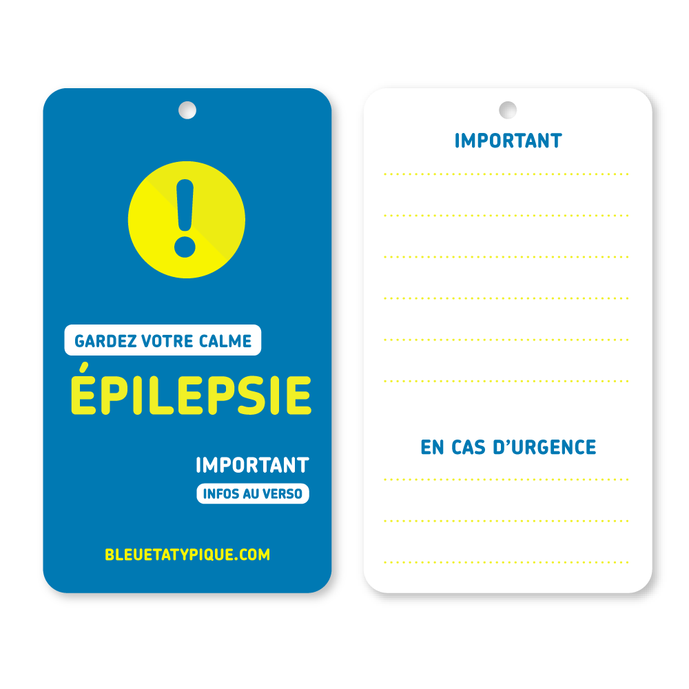 Cartes d’identification d’urgence – Épilepsie