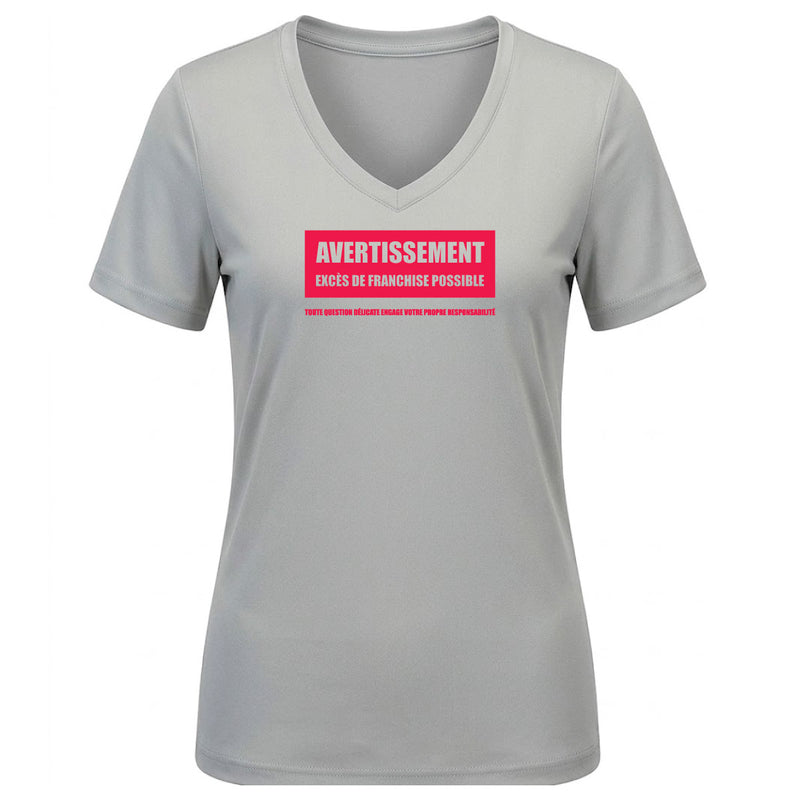 Tissu sport - Col V - Avertissement franchise
