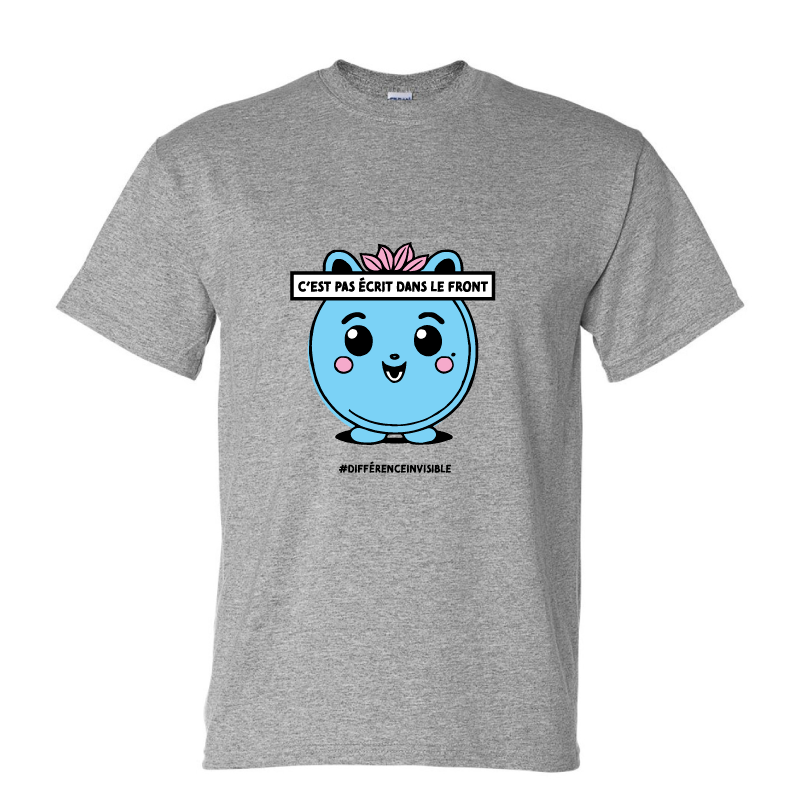 T-shirt Unisexe - C'est pas écrit dans le front