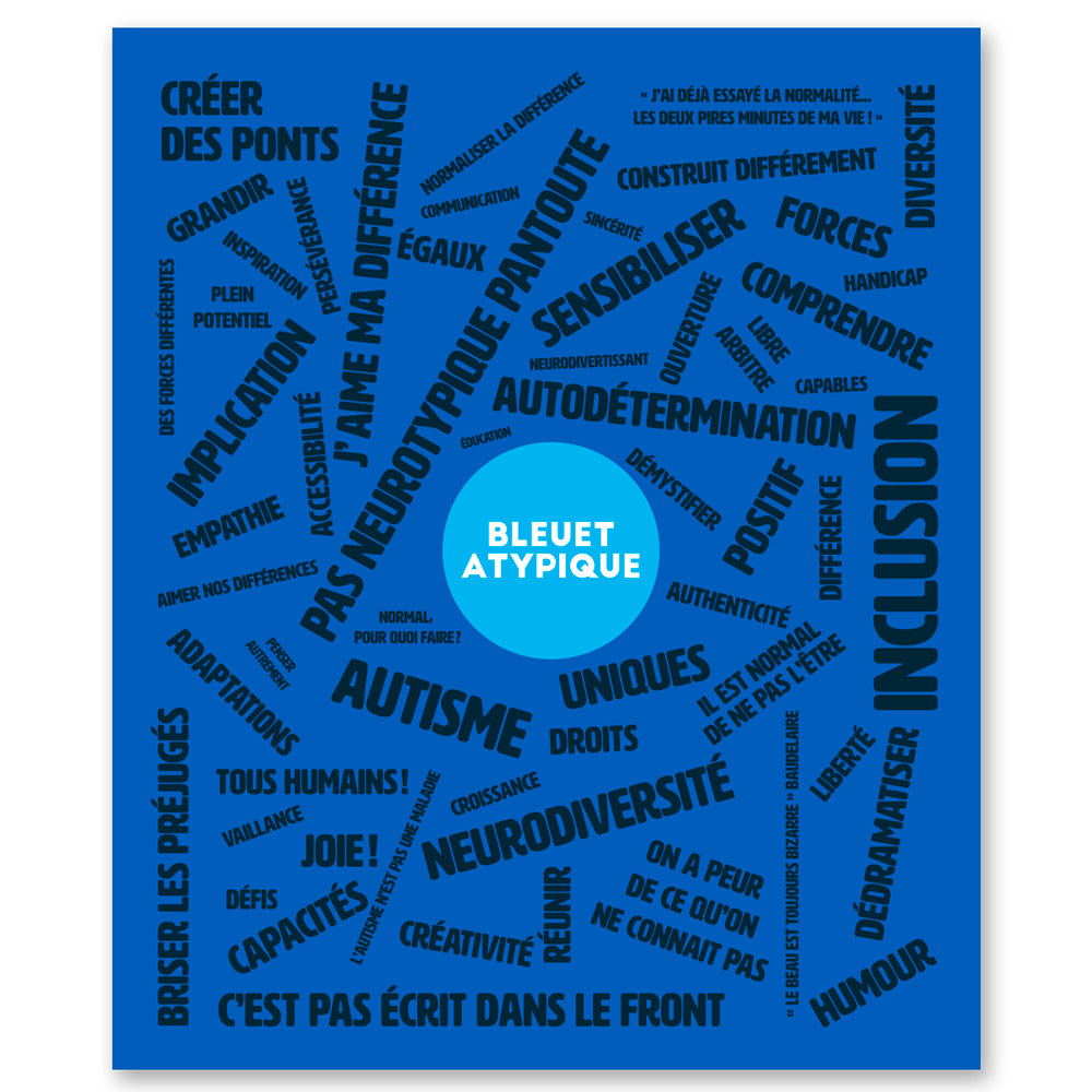 Couverture 50'' x 60'' Bleuet atypique