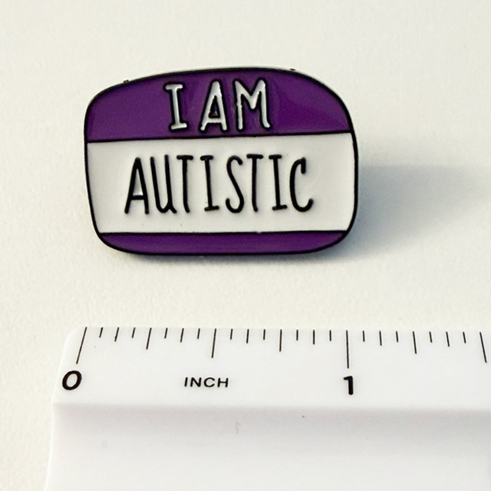Badge Épinglette - I am autistic (étiquette)