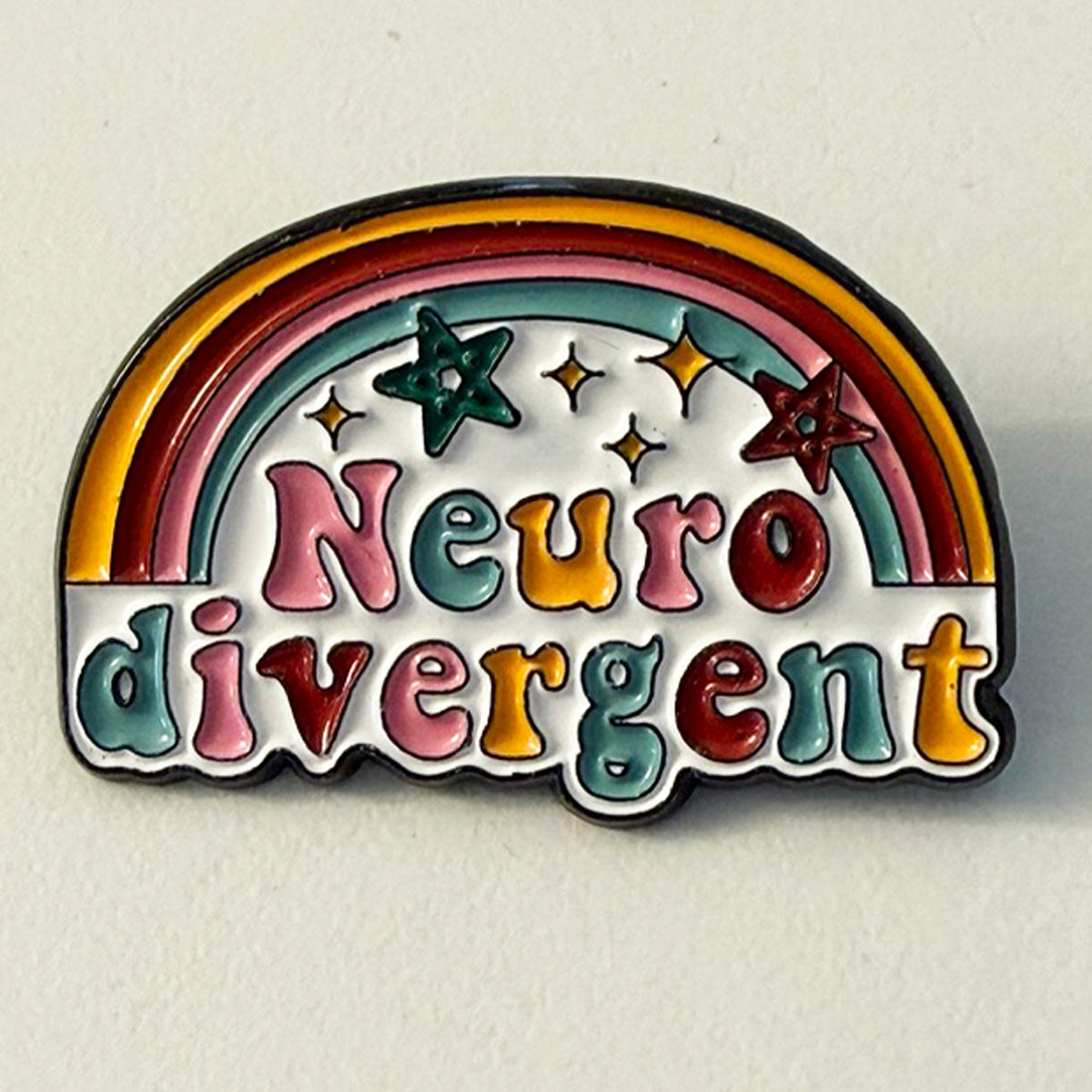 Badge Épinglette - Neurodivergent Étoiles