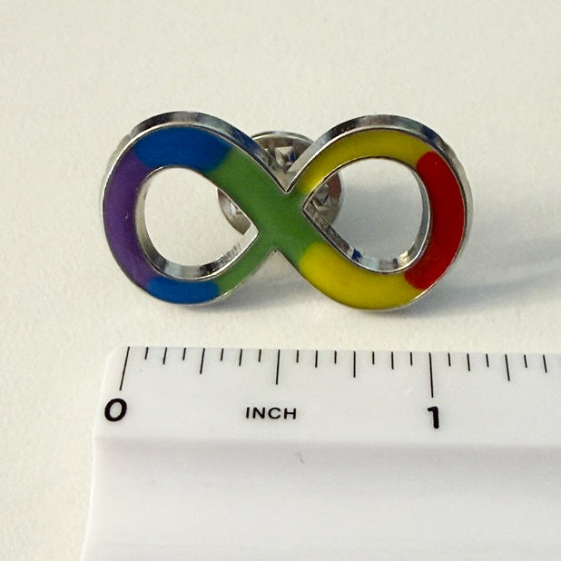Badge Épinglette - Neurodiversité - Symbole de l'infini