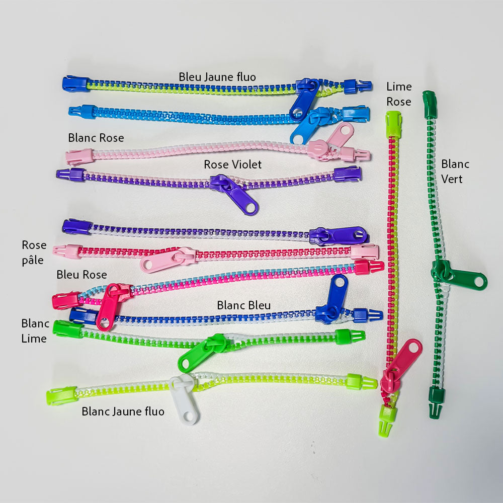 Fermoirs bracelets zippers