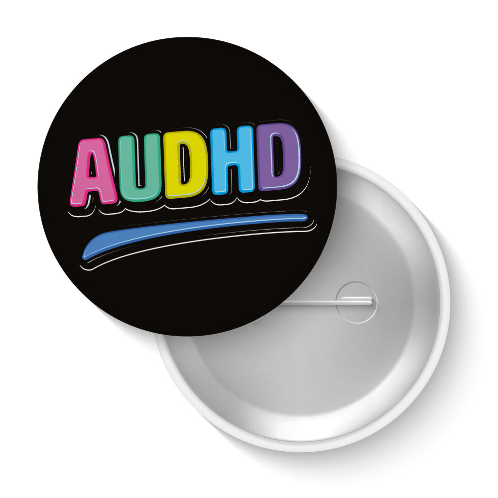 AuDHD noir (3 badges)