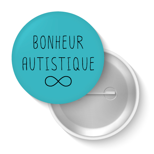 Lot de badges - Bonheur autistique