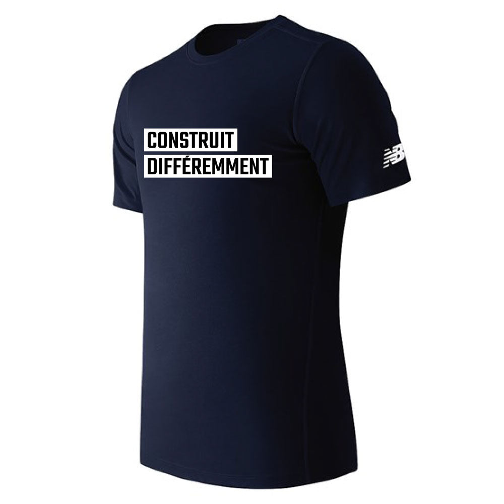 Men's NB sport t-shirt - Built differently (navy) 