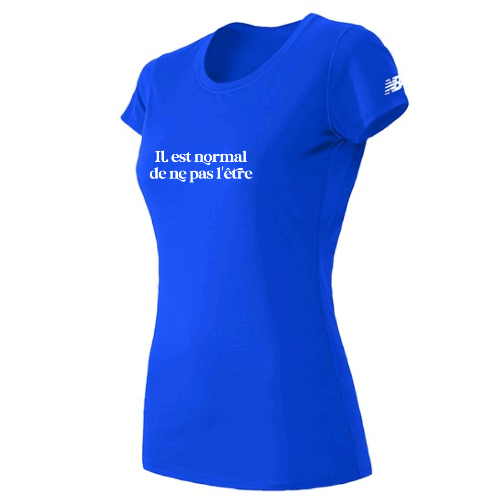 Women's NB sport t-shirt - It's okay not to be (royal blue)