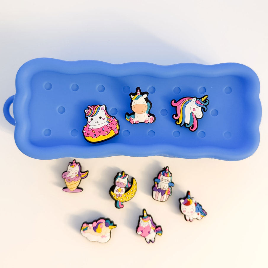 Sac et 3 breloques licorne au choix