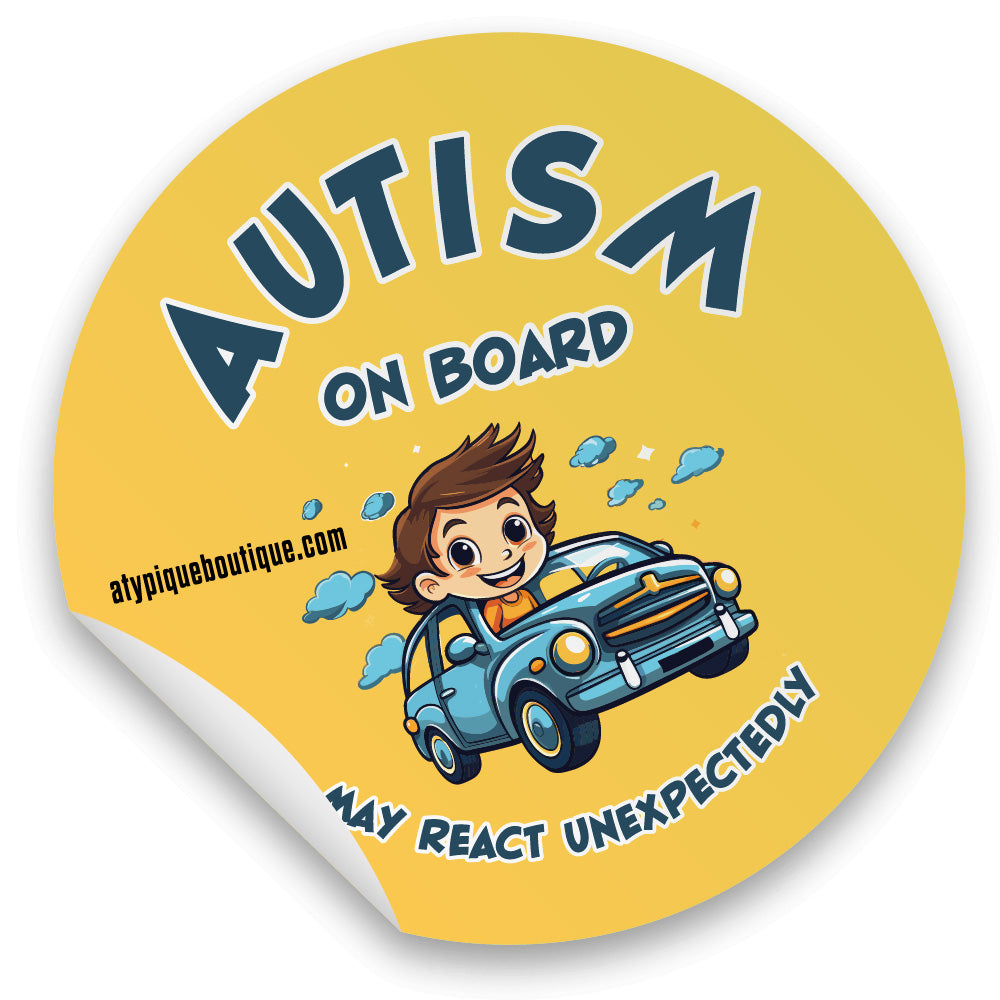 Autocollants pour véhicule - (English) Autism on board