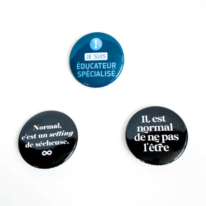 Trio badges - Éducateur