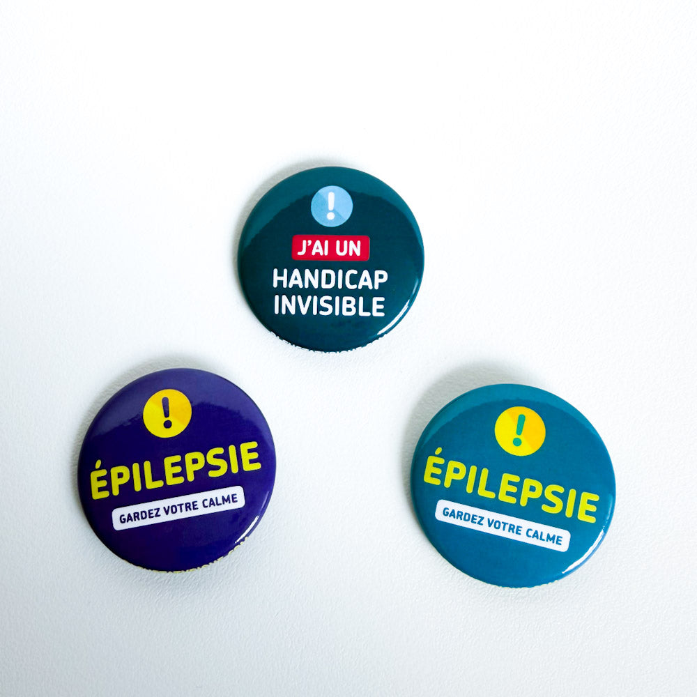 Trio badges - Épilepsie