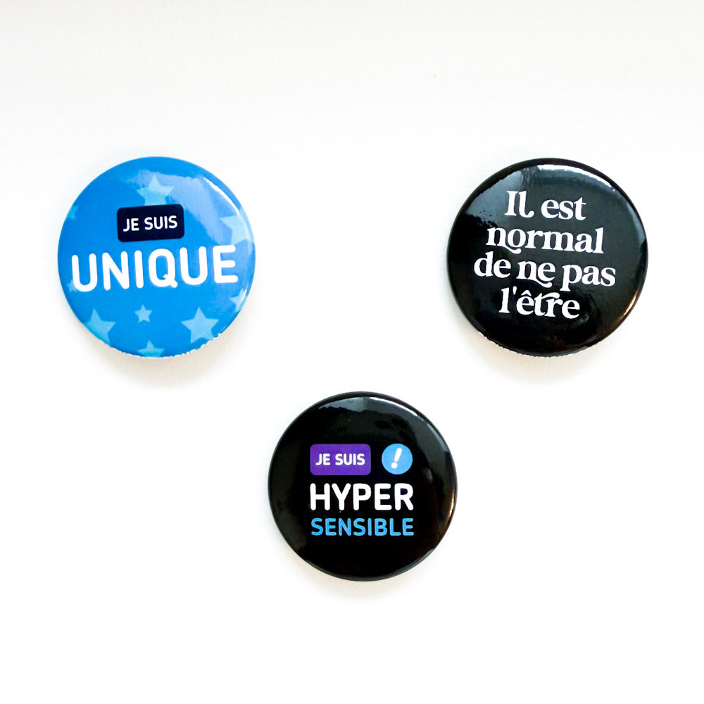 Trio badges - Hypersensible