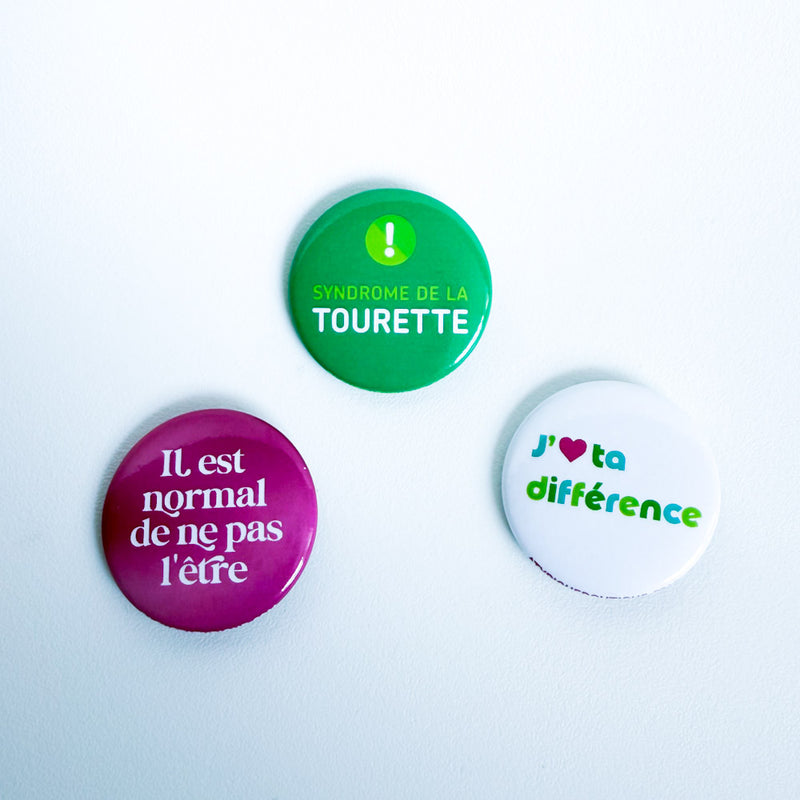 Trio badges : Tourette