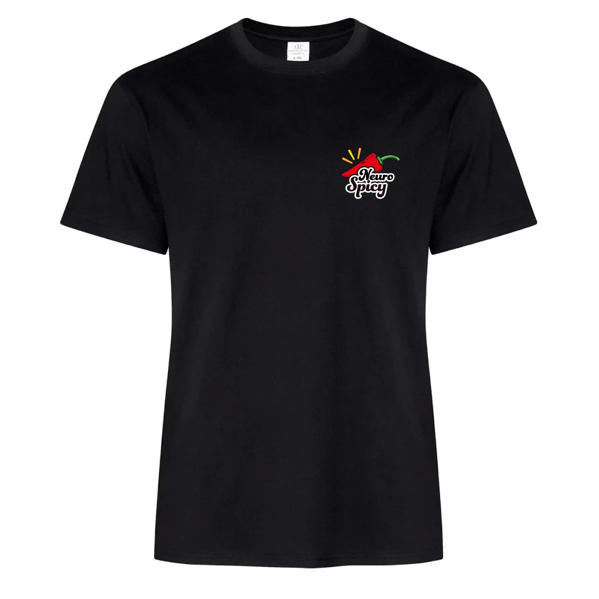 T-shirt Unisexe Neurospicy Noir (coeur)