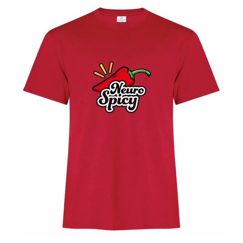 T-shirt unisexe neurospicy rouge