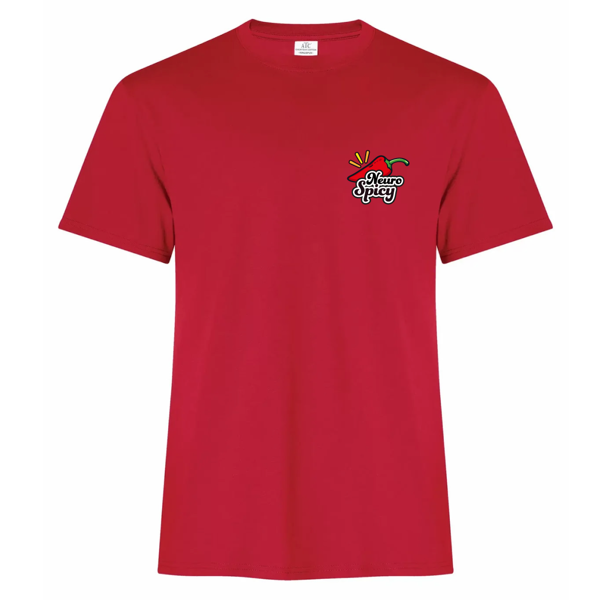 T-shirt Unisexe Neurospicy Rouge (coeur)